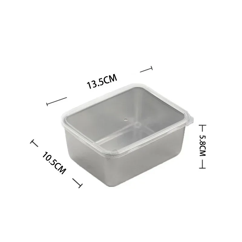 304 Stainless Steel Food Lunch Bento Box Sealed Leakproof Travel Storage Box Household Pickle Box Microwave Heating Lunchboxs