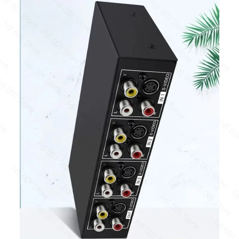 Terminal switcher's terminal + audio & video switcher, four in one out 4 in one out