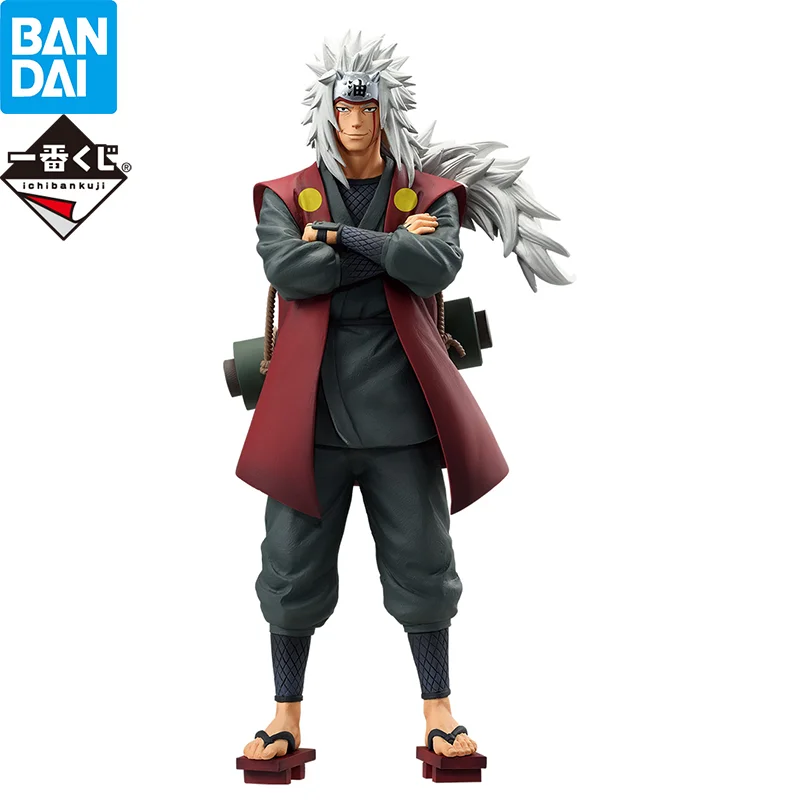 Original Bandai Ichiban Kuji NARUTO Shippuden The Legendary Sannin A Jiraiya Anime Figure Action Model Figurals Brinquedos Toys