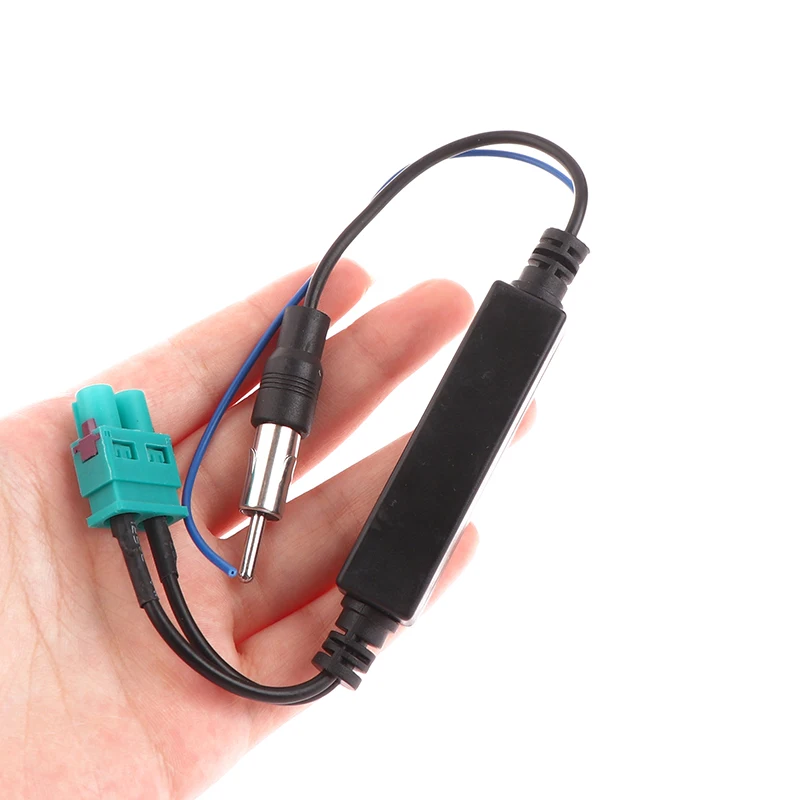 Innovative For Volkswagen Audi Cayenne Vehicle Signal Aerial FM Radio Antenna Car Accessories Male Dual Amplifier Adapter