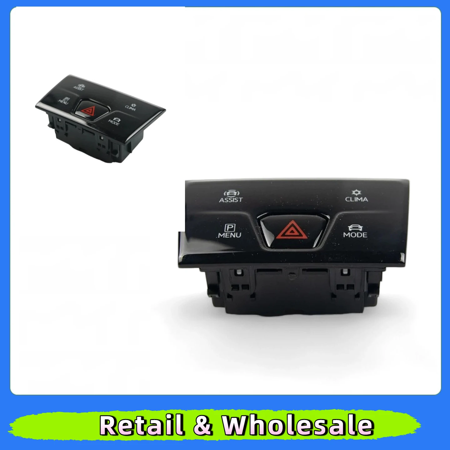Multi-function button switch headlight double flash switch with drive mode For VW Golf MK8 5HG 925 200 5HG925200