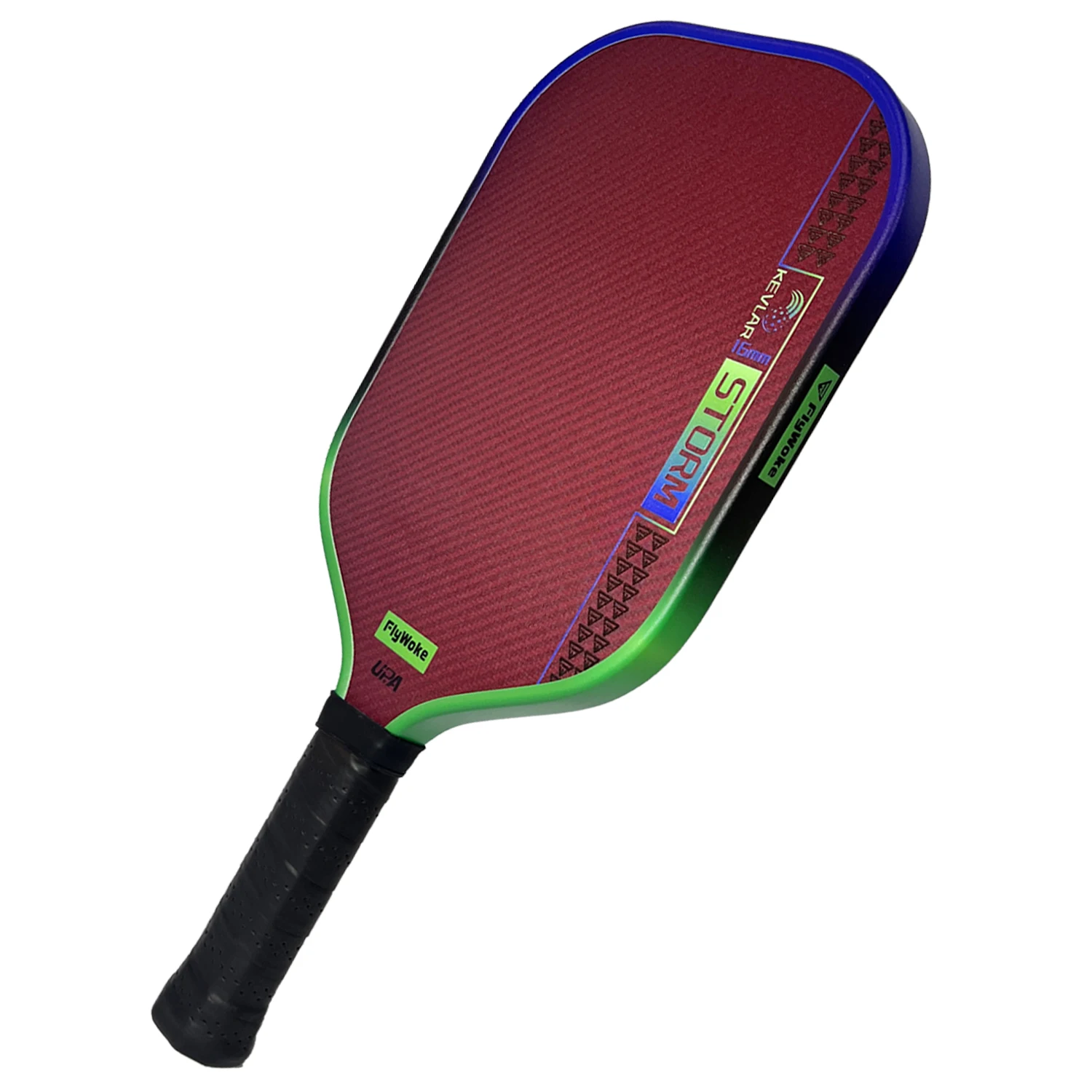 FlyWoke G-4.0 Heat Press Pickleball-Schläger mit EVA-Energierring, TPE-Elastikmodul, Kevlar-Material, hoher Elastizität und hoher Reibung – Detail 8