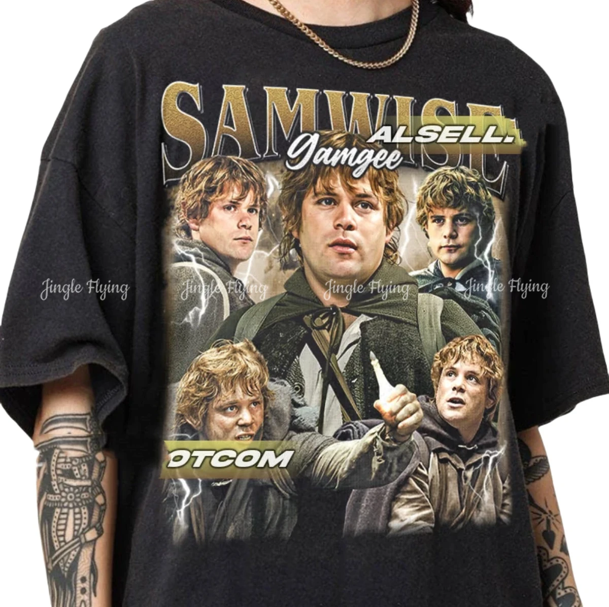 Футболка Samwise Gamgee в винтажном стиле, подарок для женщин и мужчин, футболка унисекс