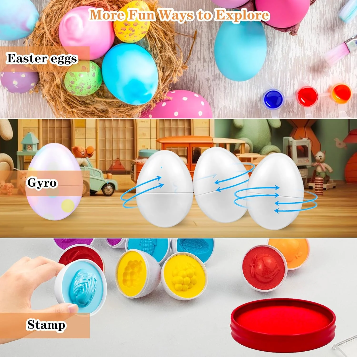 Matching Eggs 12 Piece Color and Shape Remoulding Classifier Puzzle Suitable for Toddler Easter Travel Game Early Learning Fine