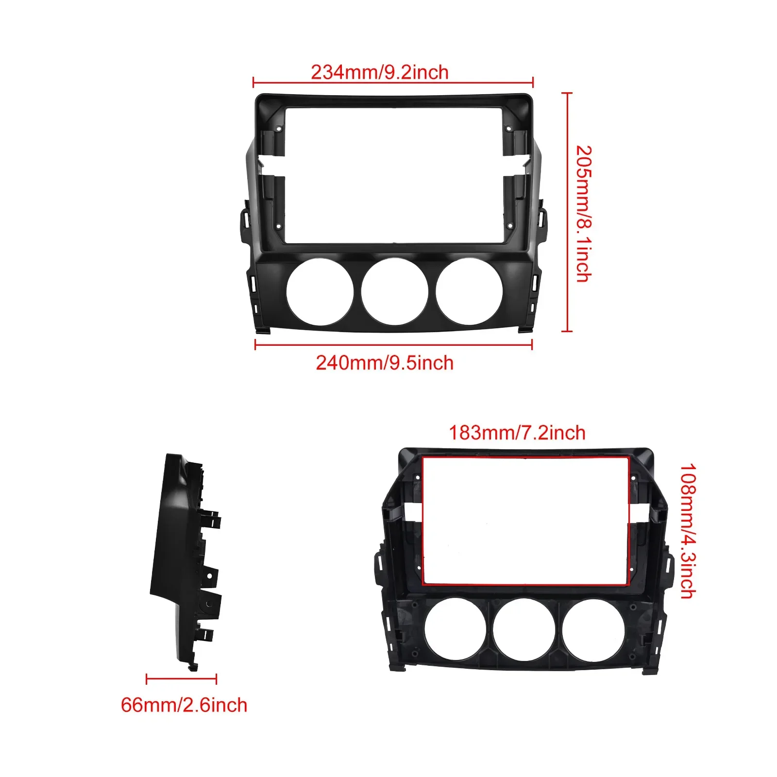 สําหรับ MAZDA MX-5 III 3 NC 2008-2015 รถวิทยุเครื่องเล่นวิดีโอมัลติมีเดีย BT CarPlay หน้าจอนําทาง 4G GPS Android 14