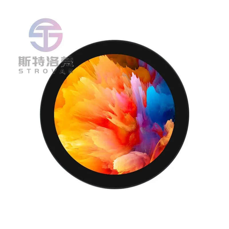 4inch H D M I Round Touch Display, 720 *720, IPS, 10-Point Touch, Round LCD, Optical Bonding Toughened Glass Panel