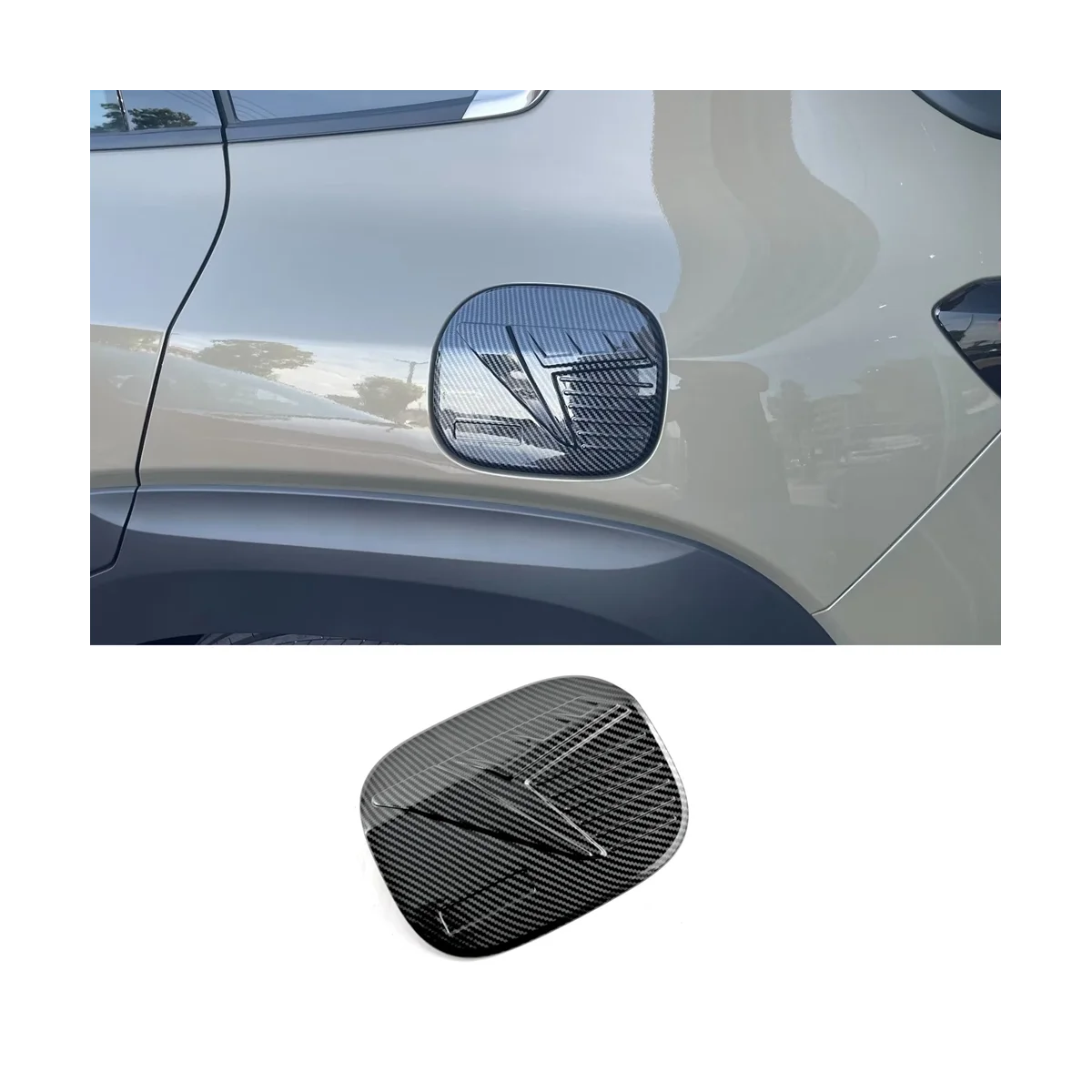 For Mazda CX-50 CX50 2023 Car Fuel Gas Tank Cover Panel Protector Sticker Trim Accessories (ABS Carbon