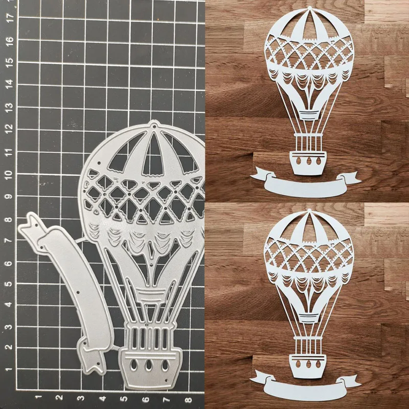 Hot Air Balloon Metal Cutting Dies Stencil Scrapbook Diy Album Stamp Paper Card Embossing Decor Craft Knife Mould