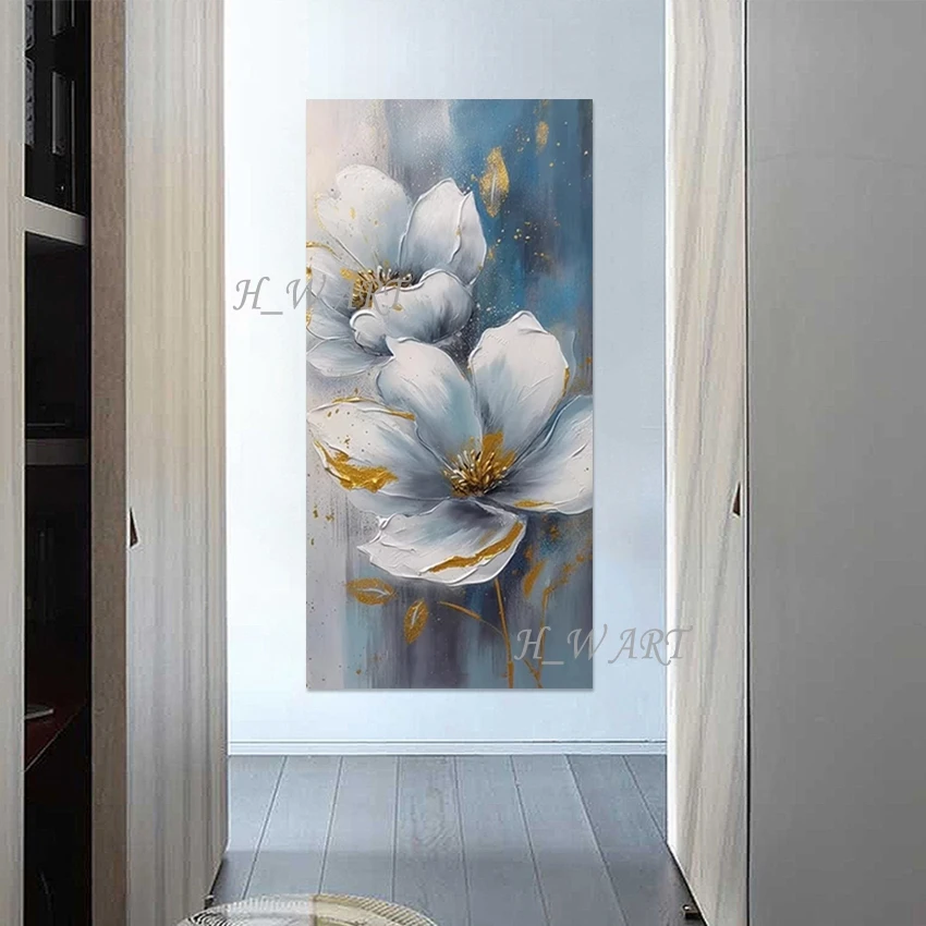 

Абстрактные дизайнерские художественные ручные картины, высококачественные легкие произведения искусства на холсте, 3D современная картина с цветами, украшение стены гостиничного номера