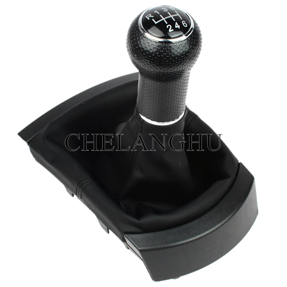 For Seat Cordoba Vario 2003 2004 2005 2006 2007 2008 2009 Car-Styling 5/6 Speed Gear Stick Shift Knob With PU Leather Boot