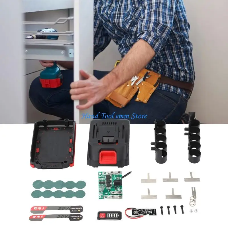 H37F Battery Case with Security Suitable for 18V 20V Platform Tools ABS Construction