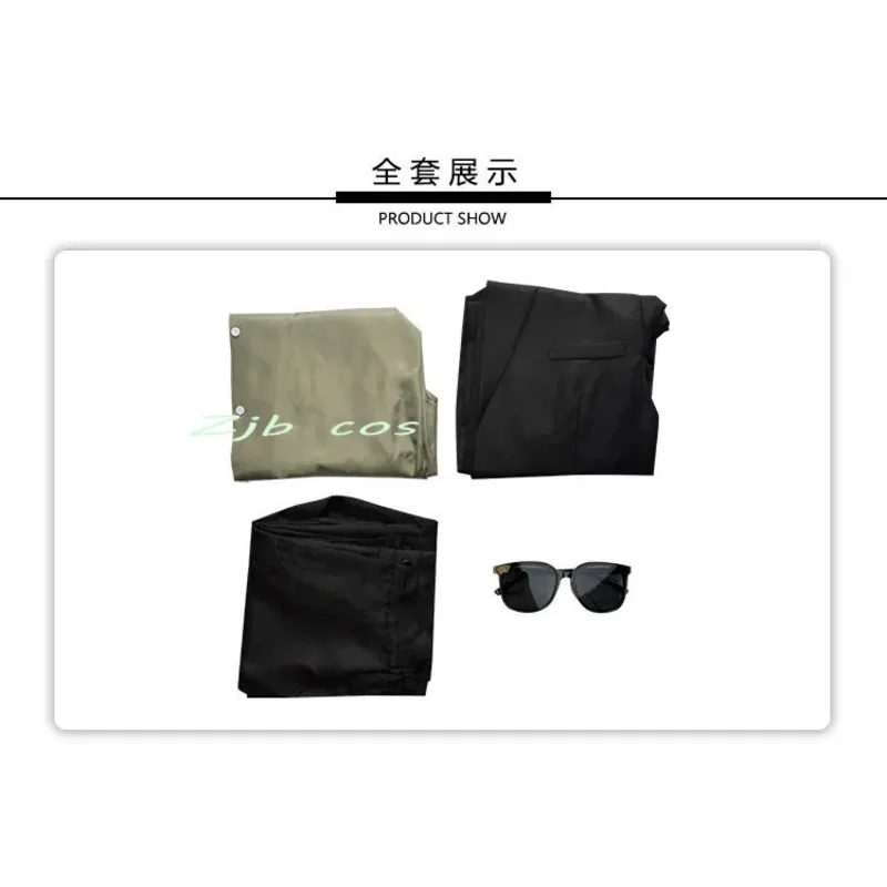 Anime Trigun Vash The Stampede Nicholas D Wolfwood Cosplay Suit Costume Wig Coat Pants Men Outfits Halloween Carnival Party