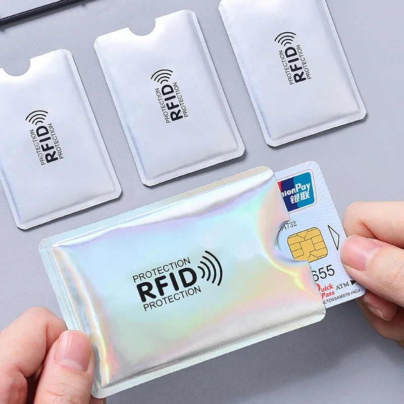 5-20 pcs Aluminium Anti Rfid Card Holder NFC Blocking Reader Lock Id Bank Card Holder Case Protection Metal Credit Card Case
