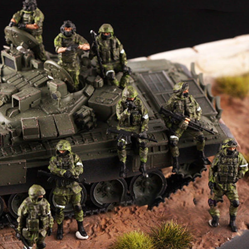 

Масштабные модели из смолы 1:72: Современные солдаты российских бронетехнических войск (10 фигурок) для сцен с танками, коллекционные декоративные подарки для демонстрации