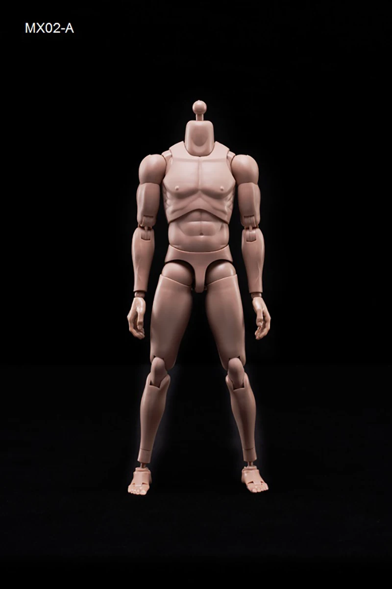 MX02-A/B 1/6 Europe Skin Male Action Figure Doll 12\'\' Soldier Super Flexible Joint Body Fit 1:6 Head Sculpt Model Toy