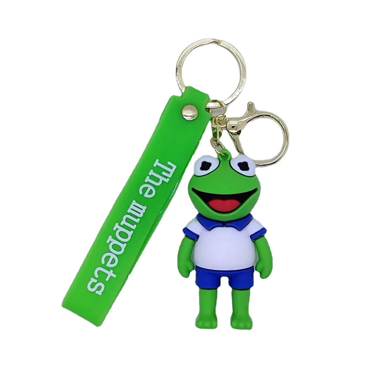 Cartoon Muppet Adventures Cute Comey Frog Miss Piggy Fuzzy Bear Walter key chain for men and women pendant gifts wholesale