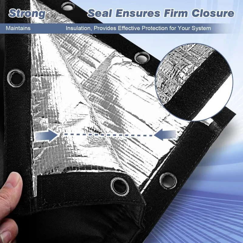 

【ПОДАРОК】 Всепогодная крышка для предотвращения обратного потока 17 дюймов Ш X 21 дюйм В для ирригационных труб и спринклерных клапанов — защита от замерзания от зимы