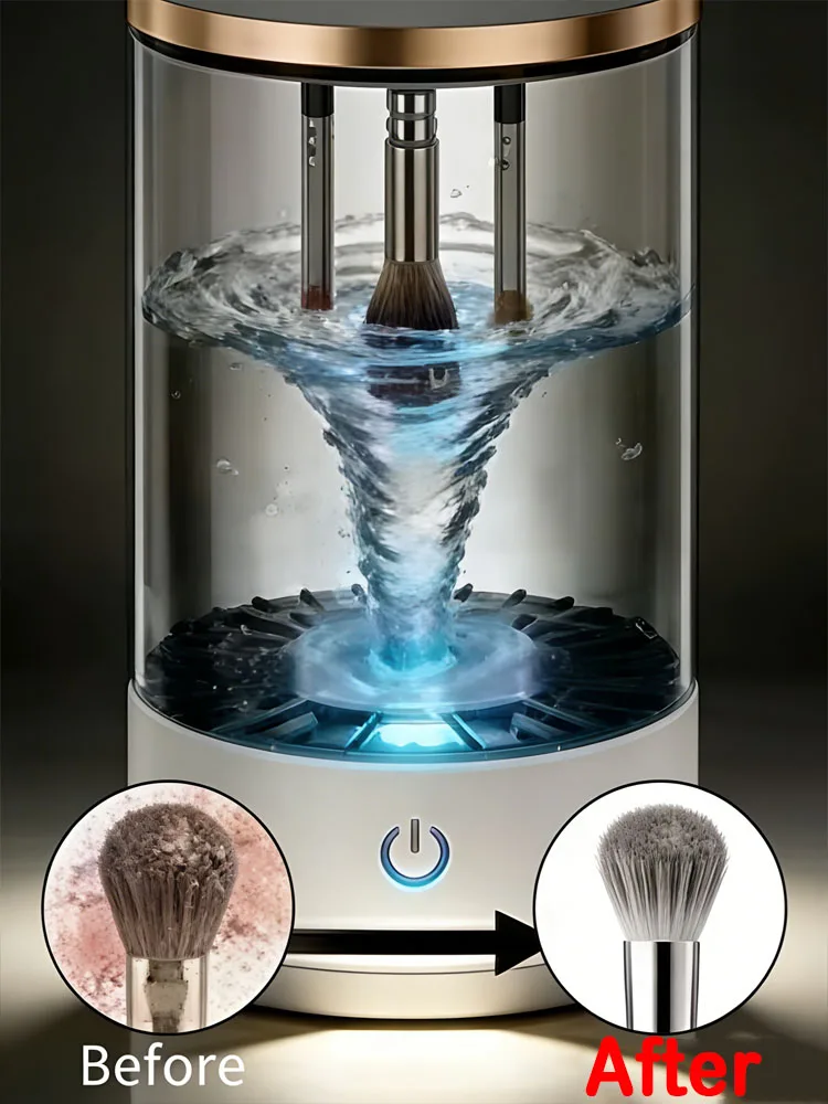 

2026New upgrade Makeup Brush Cleaner Machine,For All Size Beauty Makeup Brushes Set,USB Powered,Electric Make-Up Brush Cleaner,