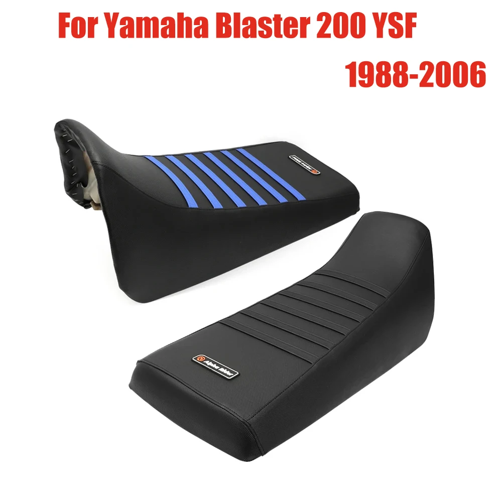 Almofada de couro para motocicleta, capa de assento texturizada antiderrapante para yamaha blaster 200 ysf 1988-2006 1989 1990 1991 1992 1993 1994 1995