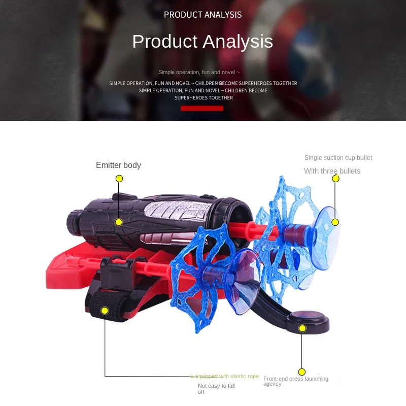 Wyrzutnia bransoletek dla dzieci Pluwający strumień lepkiej ściany Miękka bomba na nadgarstek Zabawki do gier dla dzieci Gry na świeżym powietrzu