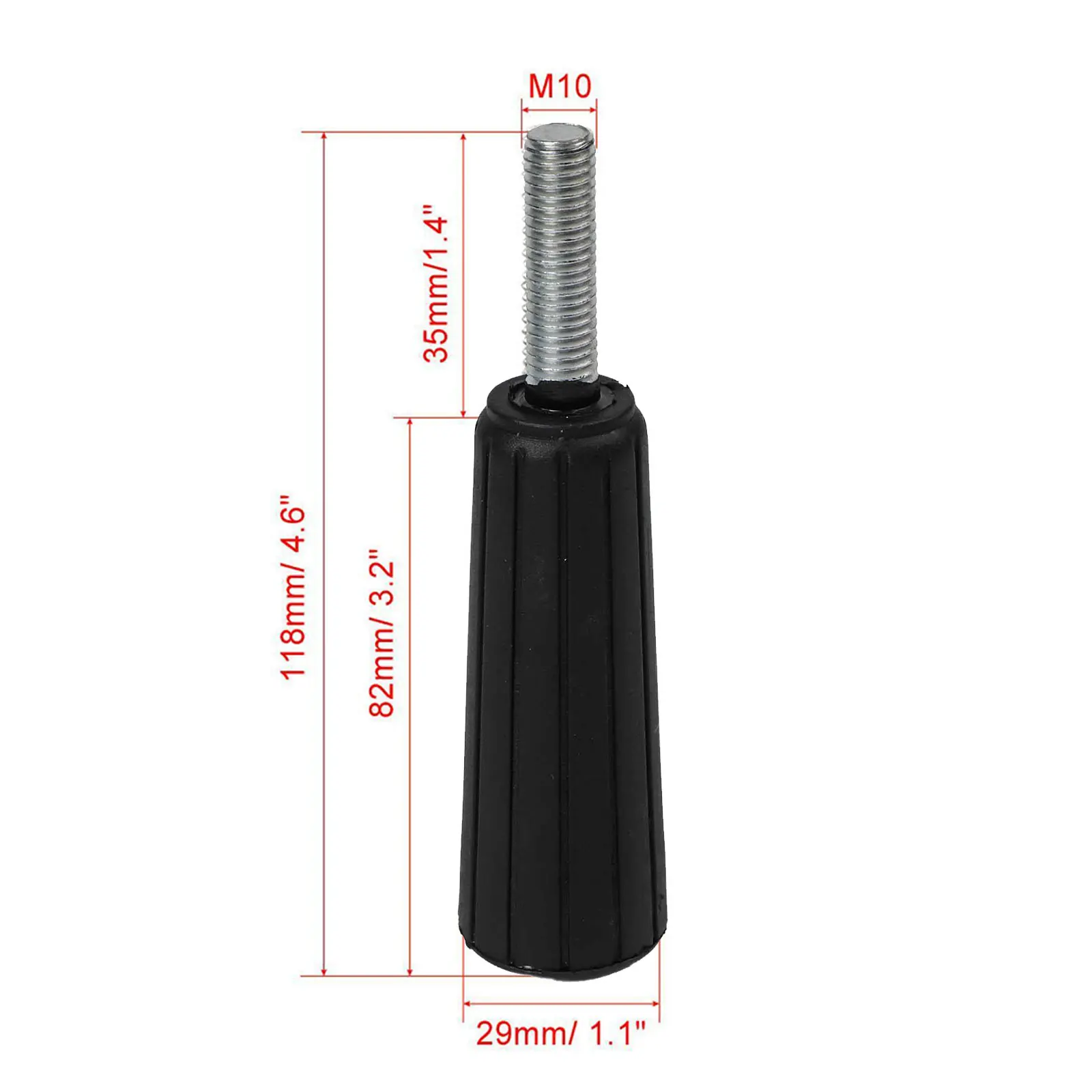 

High Quality Miter Saw Handle 11.8 X 3cm 255mm Miter Saw M10 Thread M10x35mm Metal/Plastc Non-OEM Power Tool Parts