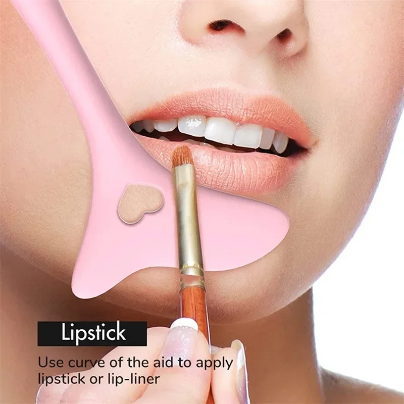 Wholesale Multi-functional Eyeliner Stencil Wing Tips Silicone Eyeliner Aid Drawing Lipstick Wearing Aid Reusable Makeup Tools