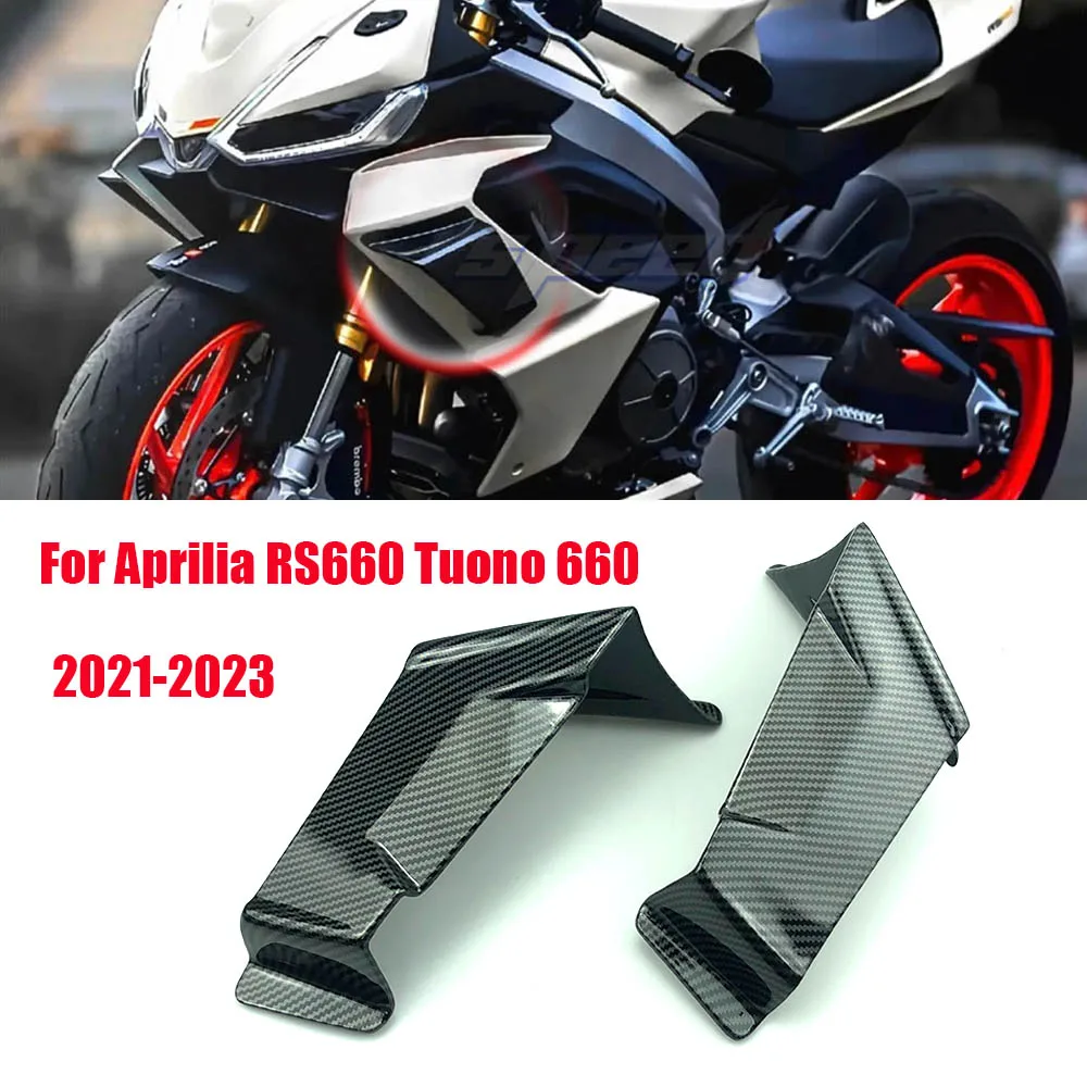 

NEW For Aprilia RS660 Tuono 660 2021 2022 2023 Motorcycle Side Winglet Spoiler Wind Flow Fixing Wing Front Fairing