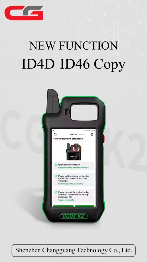 High Level CGDI K2 Stock Multi-Language ID4D ID46 Co-py Auto Key Tool Programming Maximum Car Key Programmer