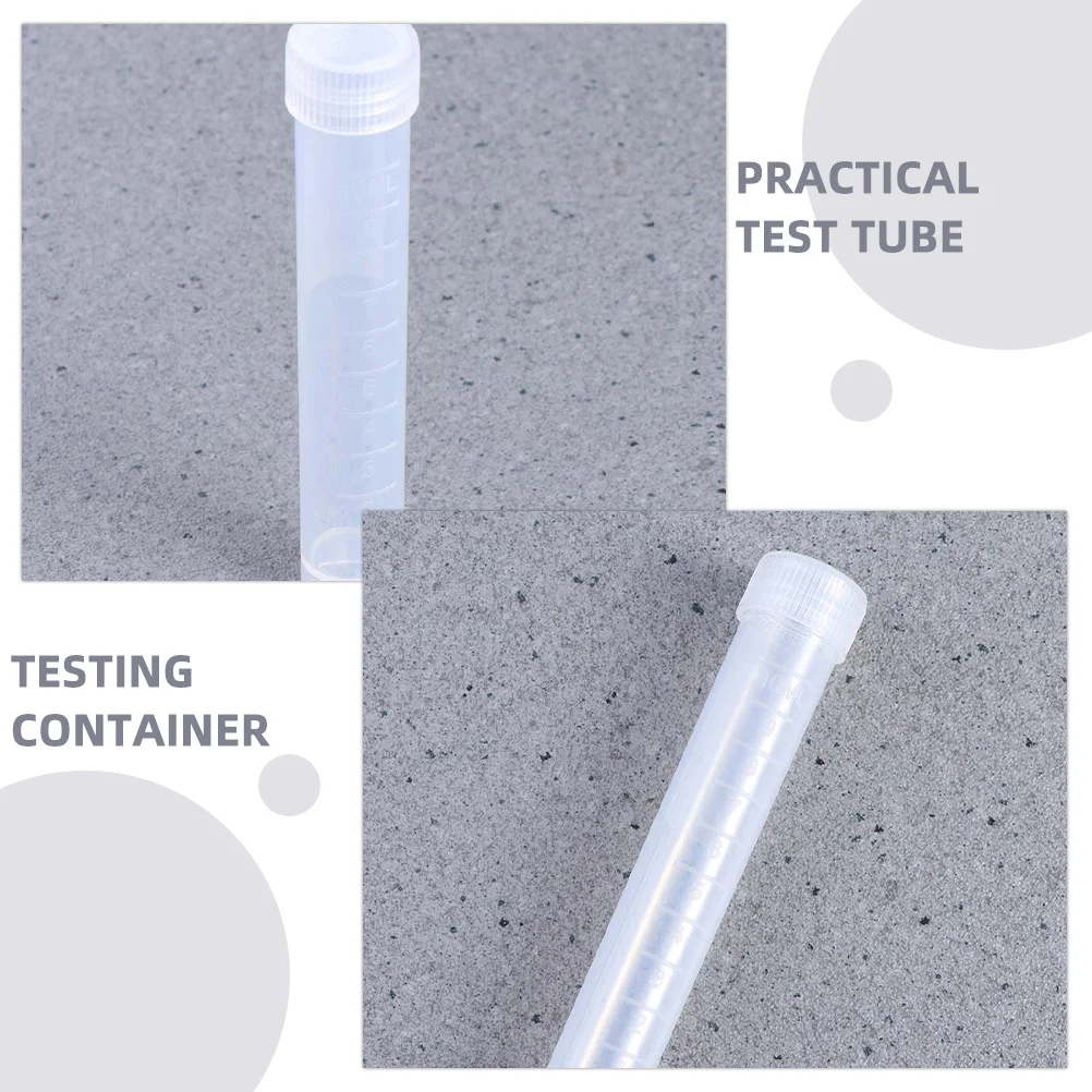 

10pcs 10Ml Cryotube Small Plastic Test Tubes For Storage With Caps Scientific Experiments Sampling Vials Durable Pp Material