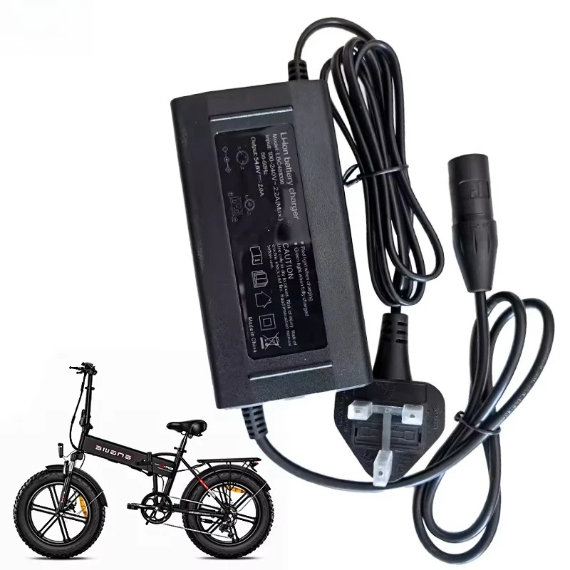 54.6V 2A Battery Charger Replacement Spare Part for Engwe T14 Electric Bicycle Power Adapter Accessory