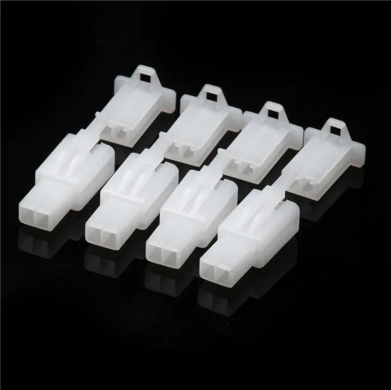 60pcs 10set Car Electrical 2.8mm 2 Pin Wire Terminal Connector Fixed Hook Male Female Terminals Pin Automotive Connector