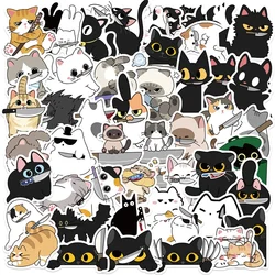10/30/50PCS Kawaii Naughty Cat Colored PVC Sticker Aesthetic DIY Decoration Scrapbooking Supplies Hand Accounting