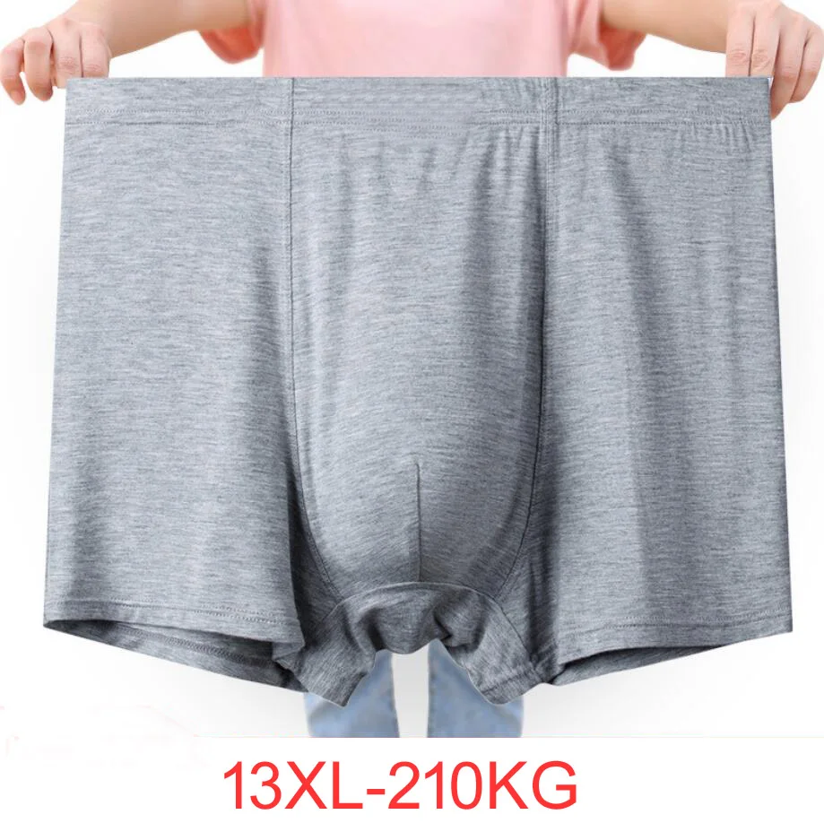 

4pcs Male Panties Modal Loose Men Boxers 13XL 210kg 8XL 9XL 10XL 11XL 12XL Plus Size Waist 185cm Solid Underpants Comfortable