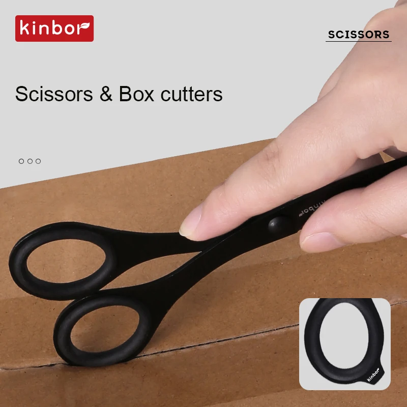 كينبور مقص الموضة آمنة أوراق قابلة للنقل-قطع سكين خاص الفولاذ المقاوم للصدأ مقص حاد مكافحة عصا مقص المنزلية