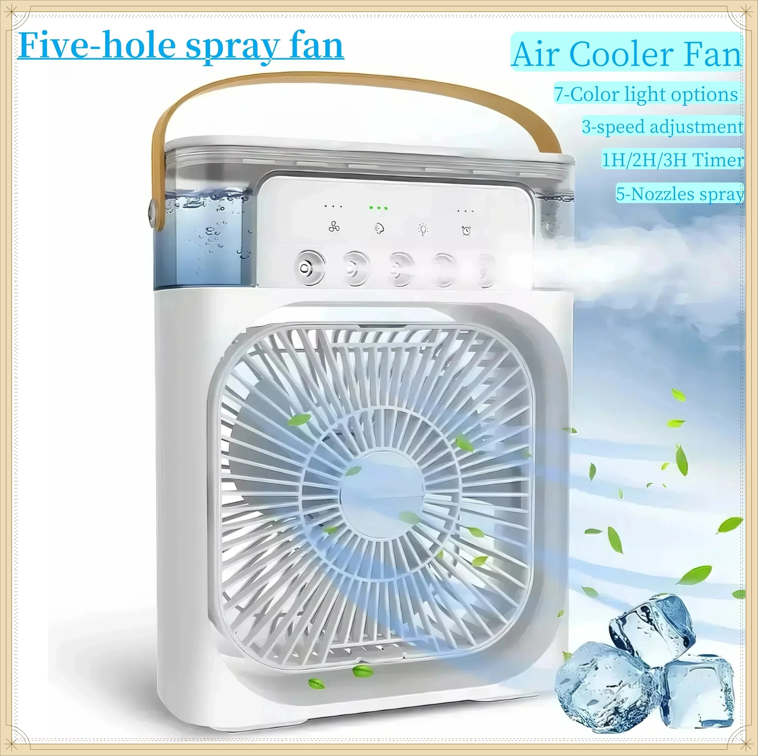 Office Technology - Mini Ventilador Portátil 3 em 1