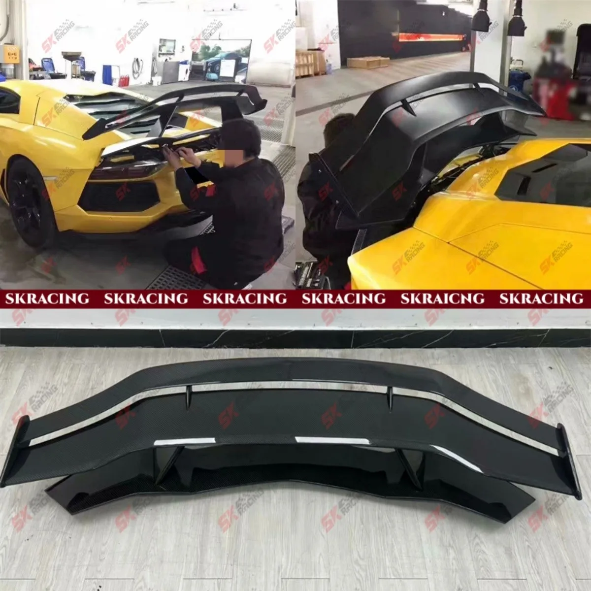 

Real Carbon Fiber Rear Trunk Spoiler Wing For Lamborghini Aventador LP700 LP740