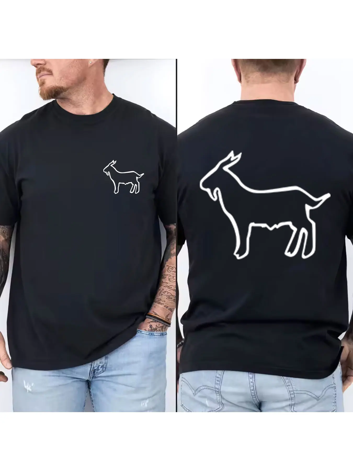 

Men's Pure Cotton Solid Color Crew Neck T-shirt Casual Loose Fit Short Sleeve Tee Soft Breathable All-match Top for Daily Wear