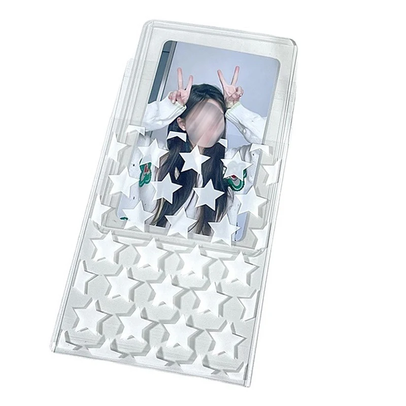 100pcs Kpop Clear Photo Cards Sleeves Photocard Holder Shinny Card Cover Protector Idol Cards Sleeves Photo Sleeves