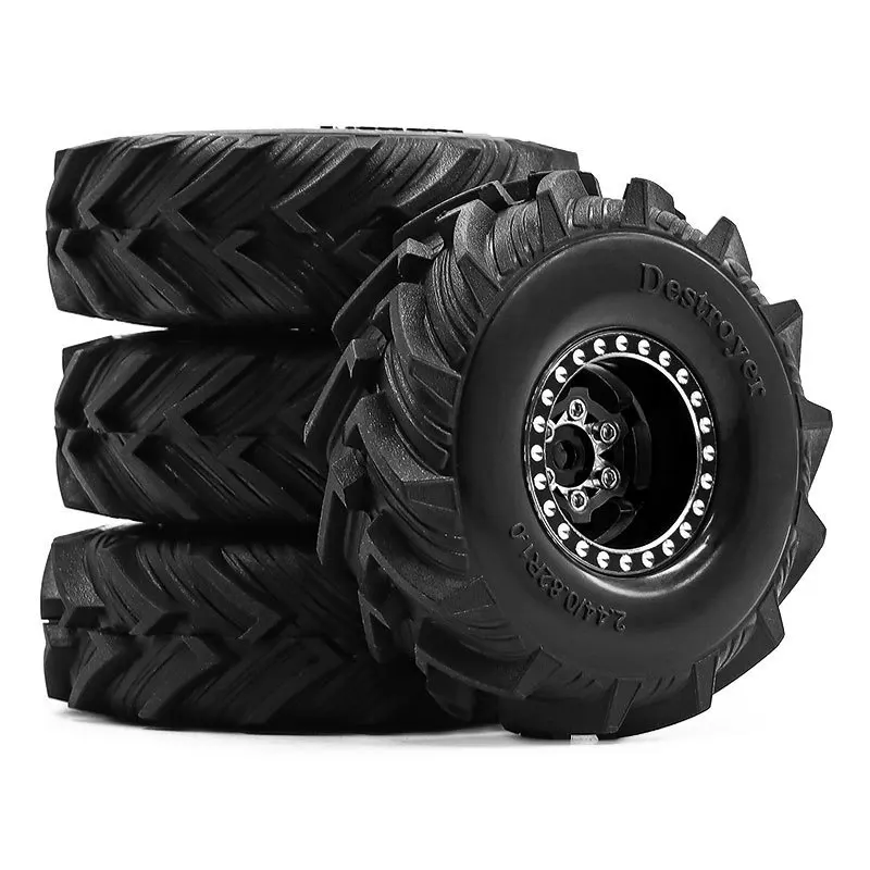 1.0-Polegada cubo de roda pneu escalada piso para 1/18 trx4m scx24 fms ascenso-18 rc carro atualização op acessórios peças