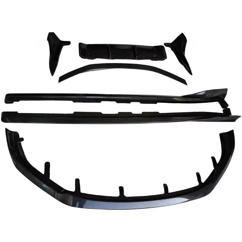 

Carbon Fiber Full Car Kit Front Lip Rear Lip Corner Side Skirt Tail Wing Suitable for RC 15-24 Modified for Artisan Kit