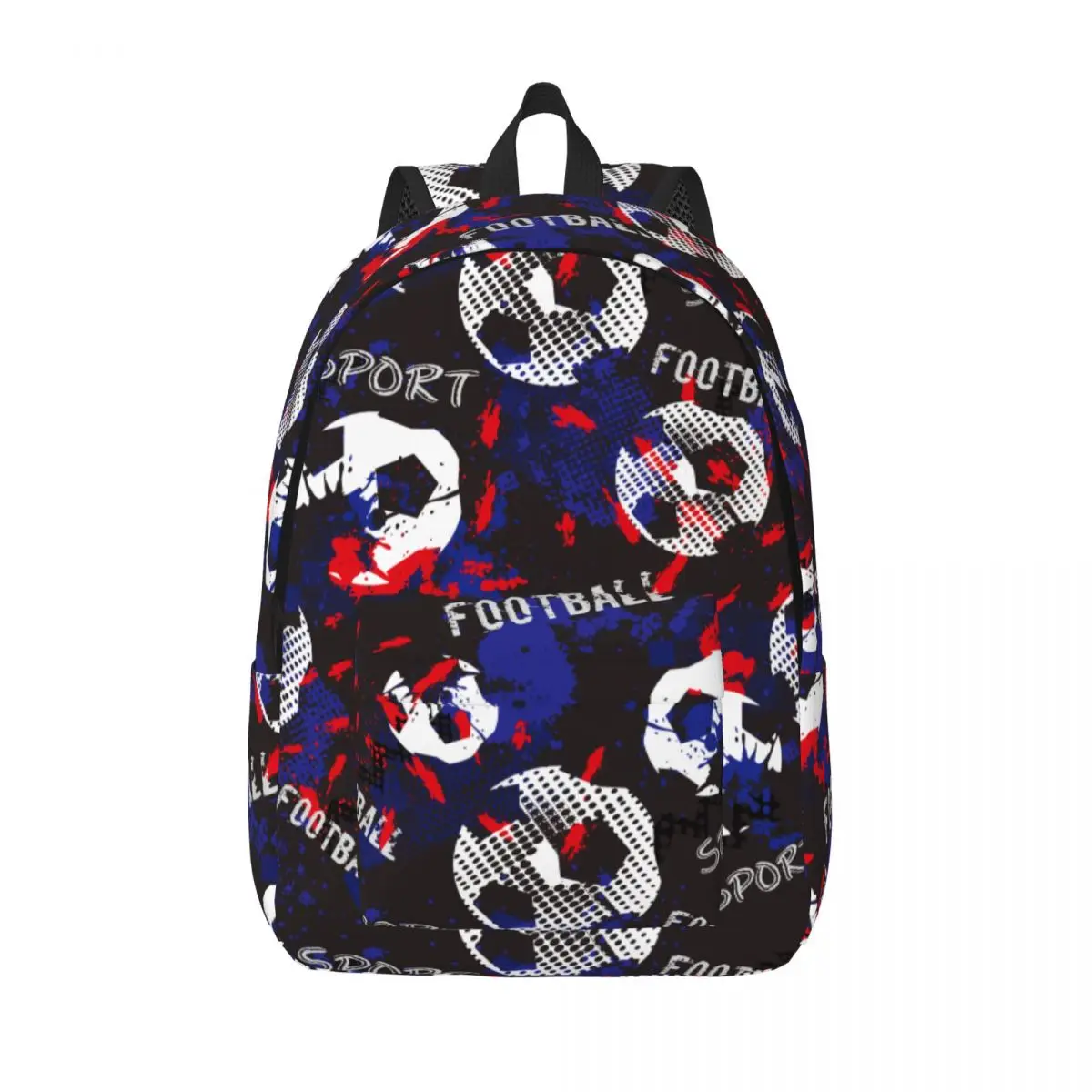 

Cartoon Soccer Ball Football Classical Backpack Sports Student Business Daypack for Men Women College Shoulder Bag