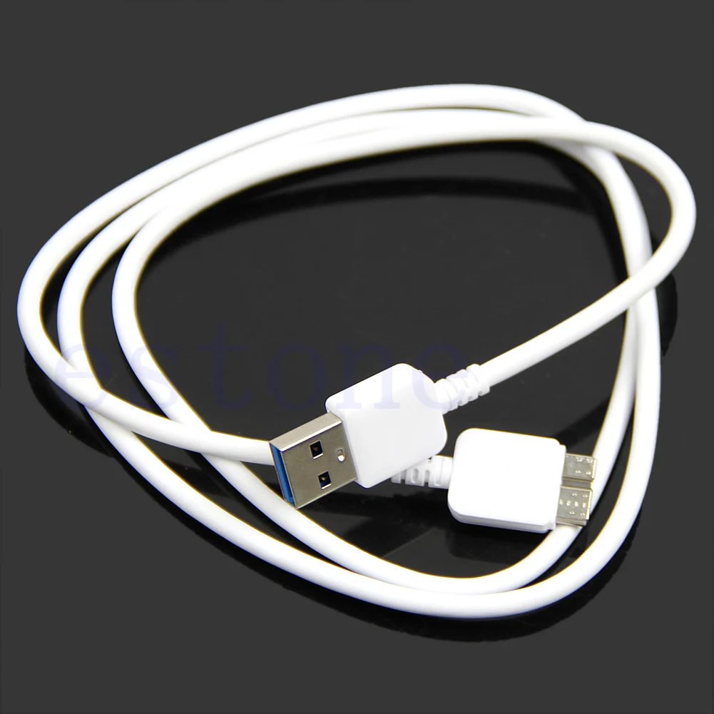 For Samsung Galaxy Note 3 III N9000 S5 Micro USB 3.0 White Data Charger Cable NEW