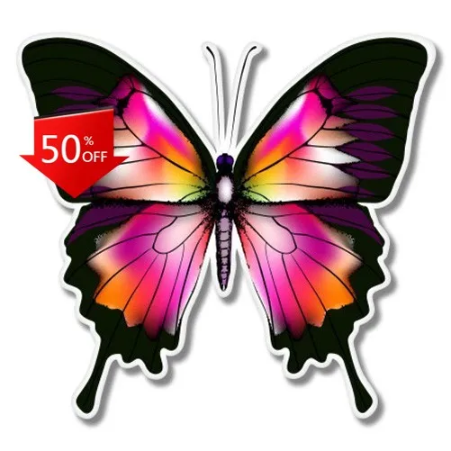 

Beautiful Butterfly Colorful Phone Retro Boat Truck Motor Home Window Gift Aesthetic Unique