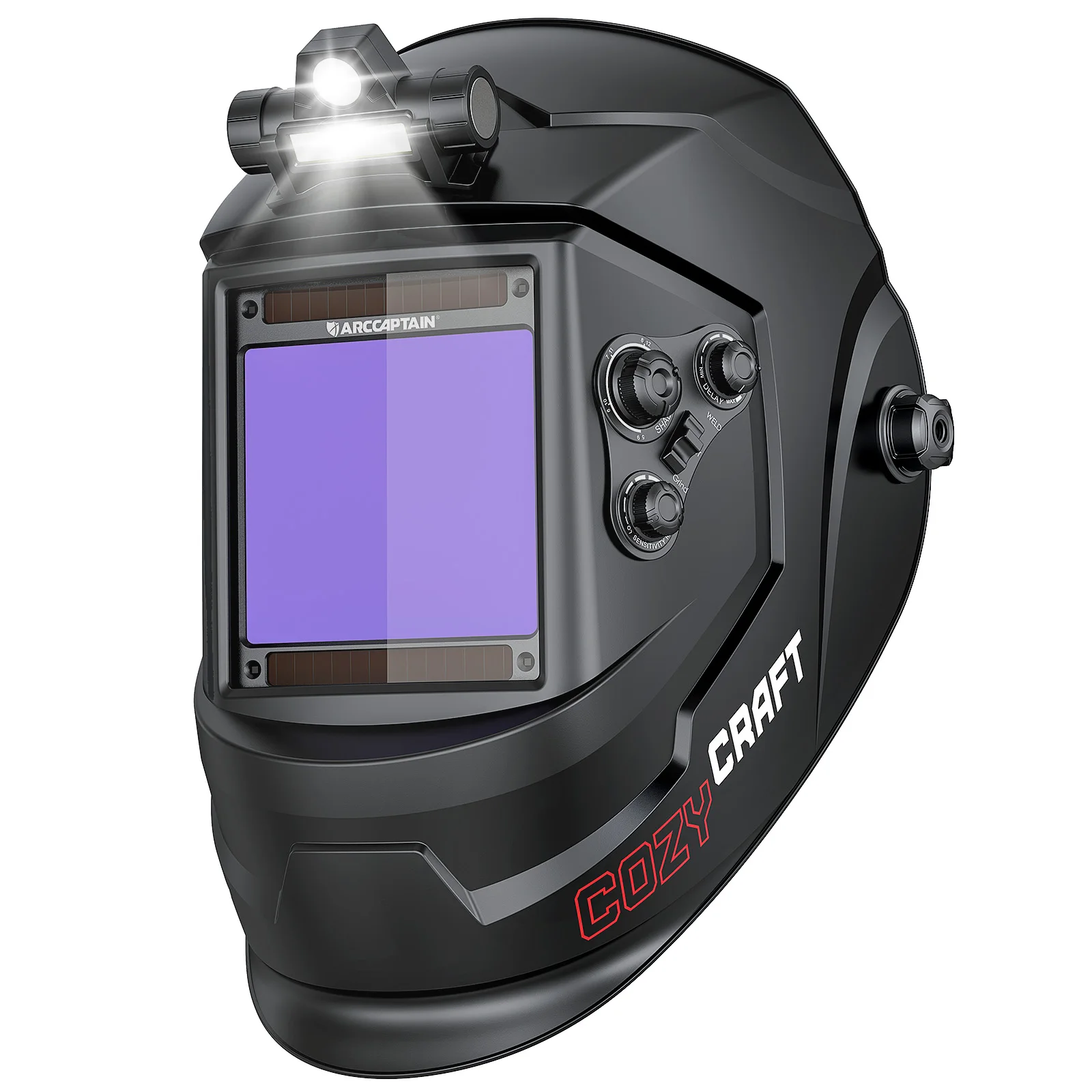 ARCCAPTAIN Schweißhelm, automatisch abdunkelnd, solarbetrieben, True-Color-Schweißhaube 1/1/1/1, Schweißermaske für MMA, MIG, TIG, Schneiden