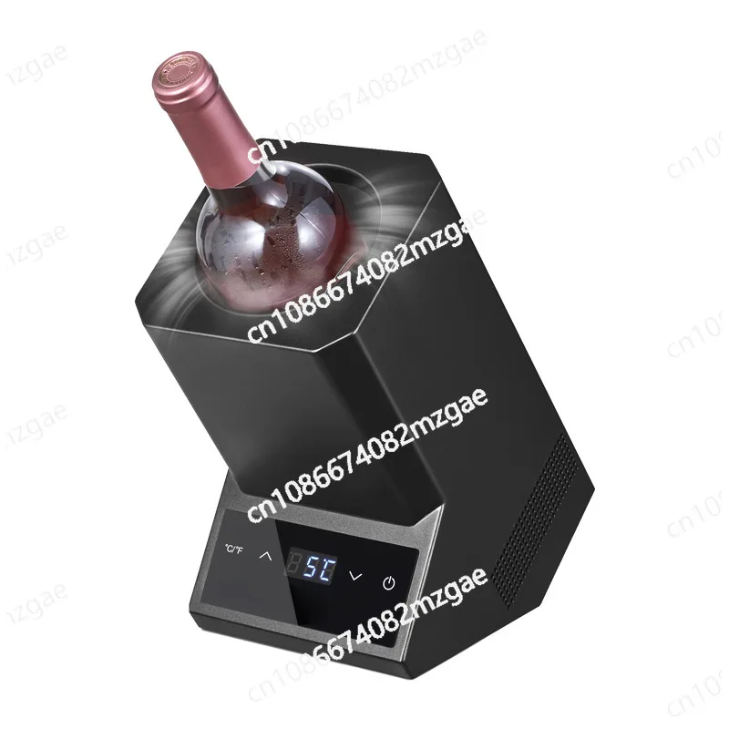 

Wine Chiller Stainless Steel Electronic Ice Cooler Red Rapid Cooling Cooler Temperature Control Adjustment