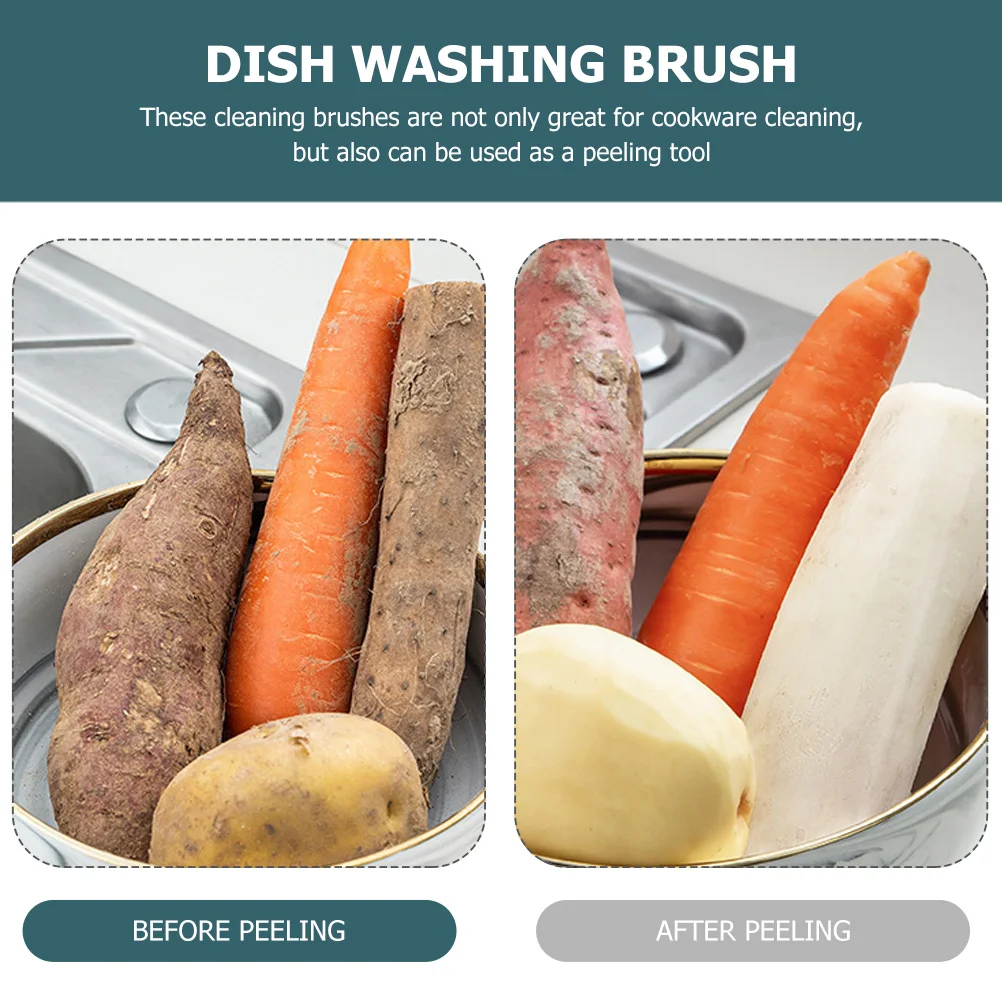 

3pcs Cleaning Set For Pots Dishes Woks Pp Material Kitchen Dirt Brush Household Cookware Cleaning Tool Pot Brush Sink Dish Bowl