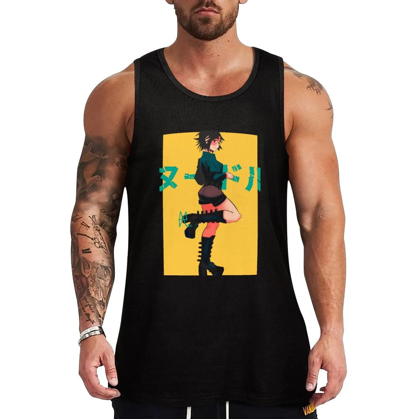 

Noodle Tank Top singlets for men fashion 2025 man sports vest bodybuilding t-shirt