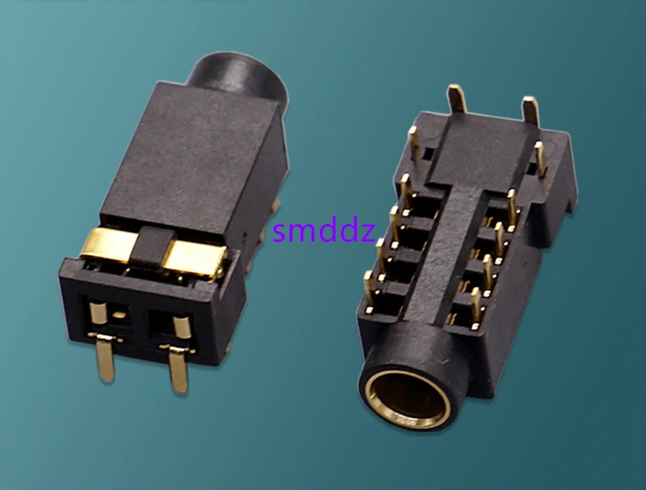 10pcs /  Gold plated audio socket, 5-section power plug PJ-4.4, 12 pin forward and reverse function