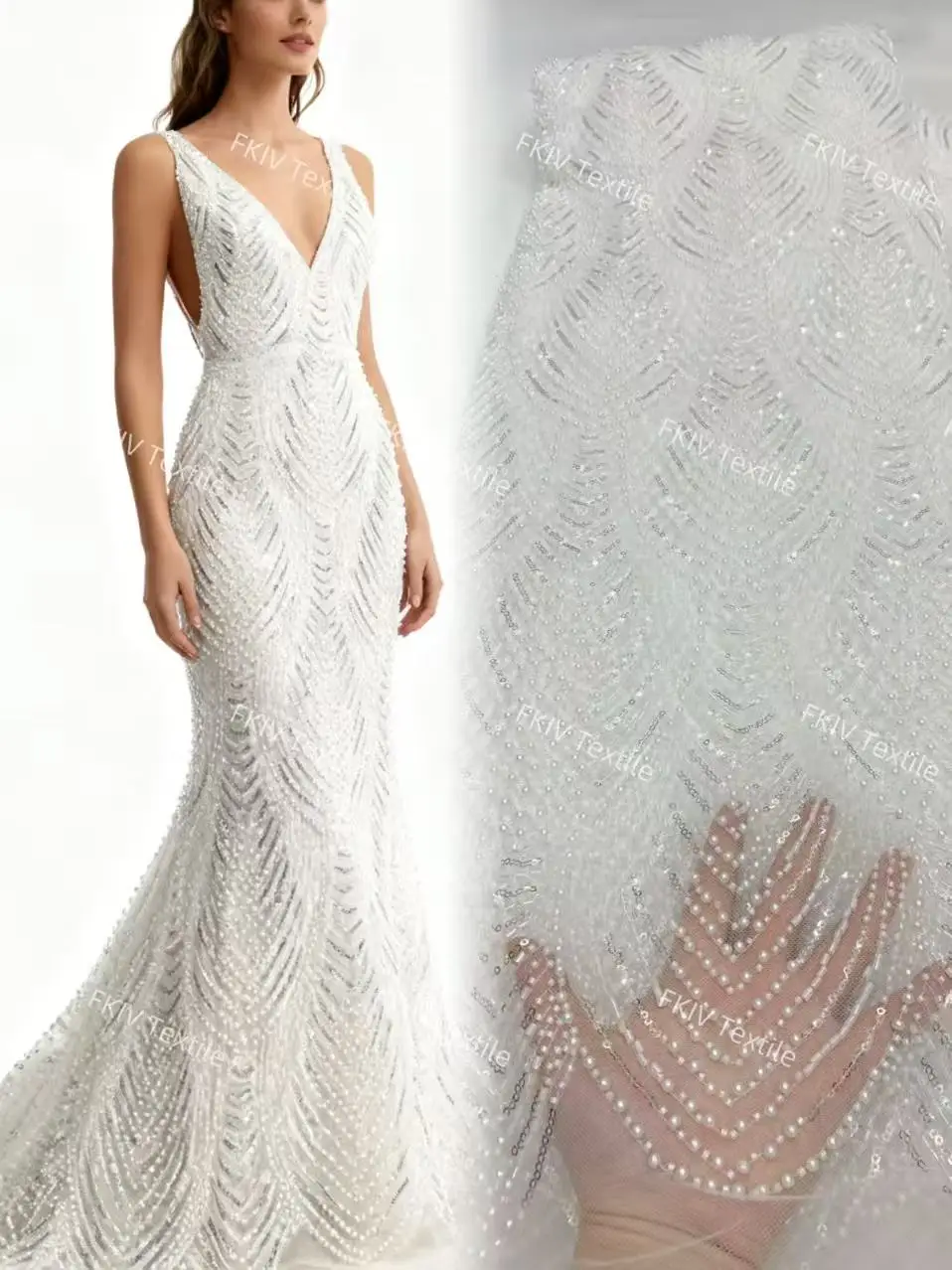 

Сетчатая кружевная ткань с блестками для вечерних платьев, новейшая французская тюлевая кружевная ткань с бисером, высокое качество, шитье африканских платьев