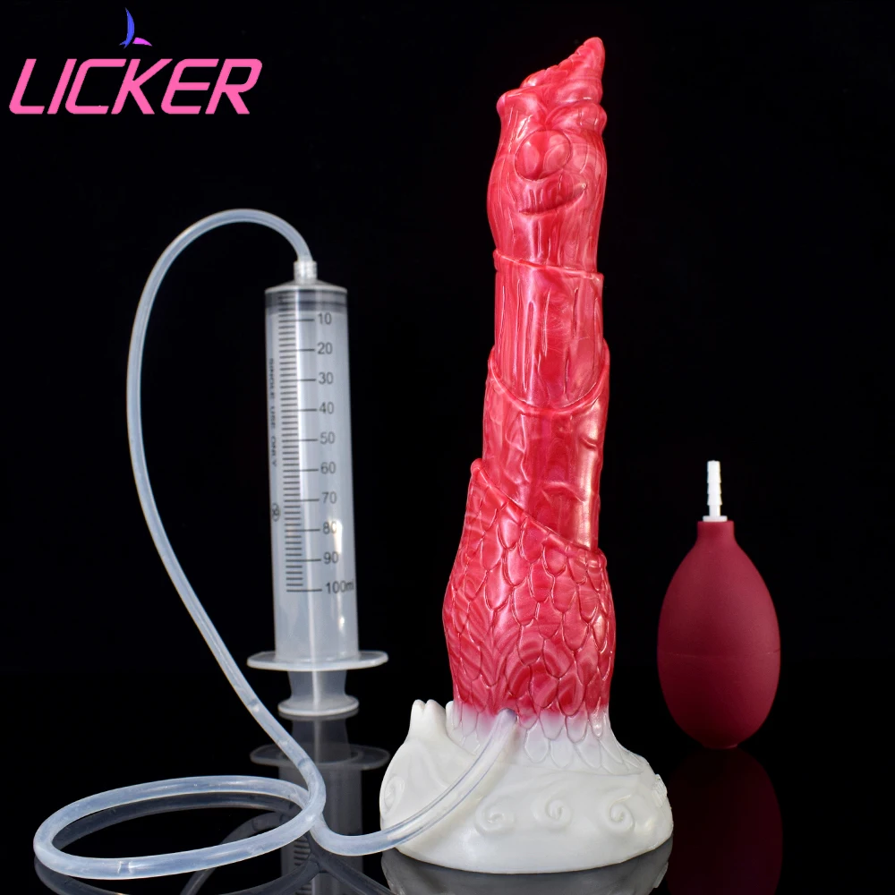 

LICKER Squirting Dildo Ejaculating Penis Masturbator Toys Anal Sex Pleasure Goods For Women G-point Stimulation Vaginal Orgasm